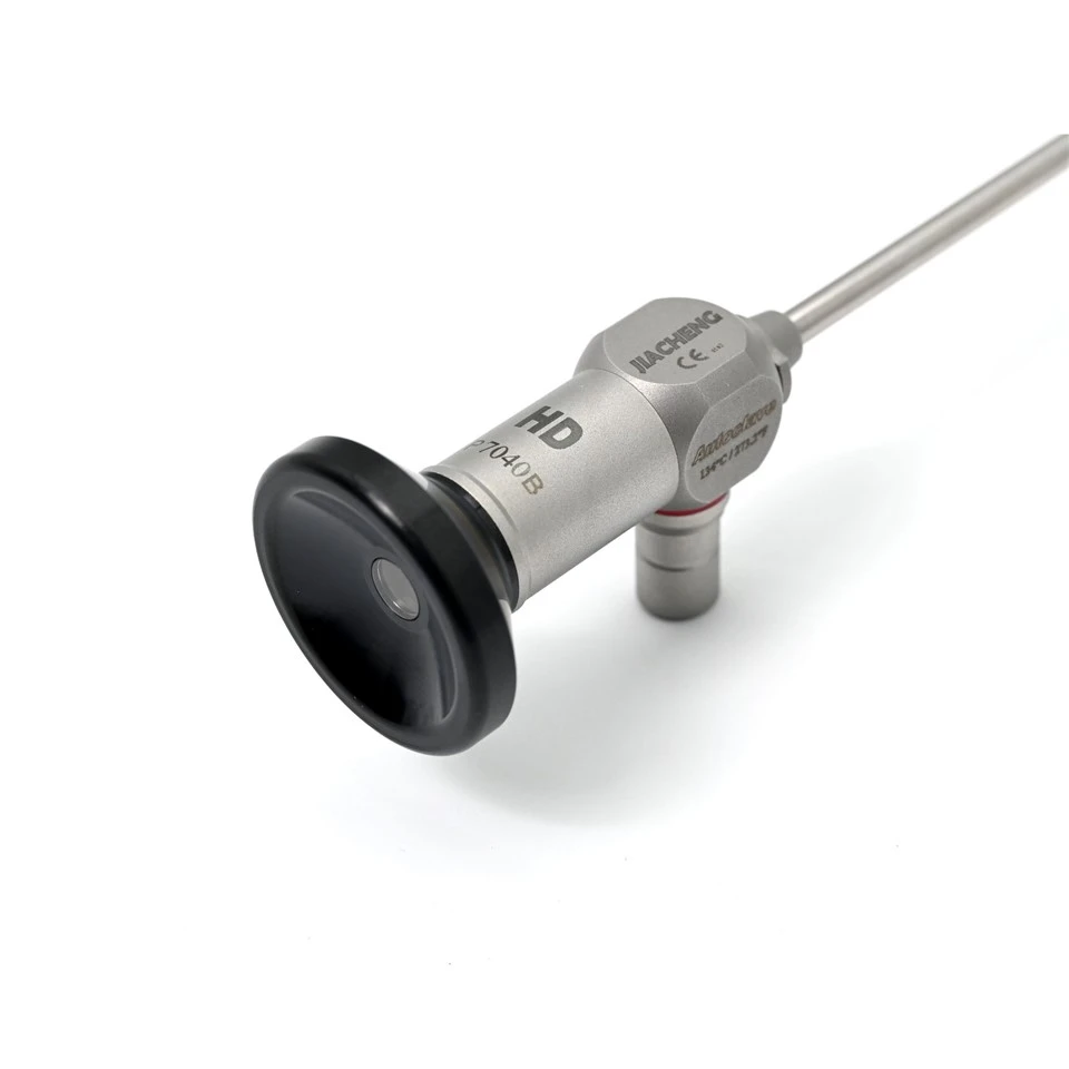 JIACHENG HD rigid cystoscope P7040B — CE marked, autoclave 134°C compatible, eyepiece and body detail